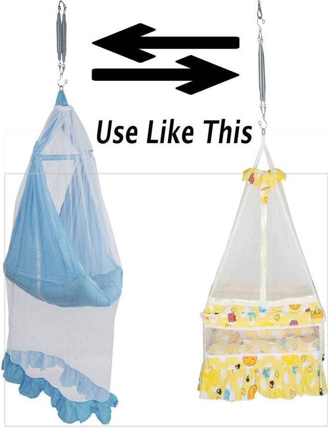 BOFFLE Spring for Baby Cradle Spring for Swing, Infant Jhula Swing Stainless Steel Spring Set Triangle, Spring for Hanging cralde, thottil kambi Hook, jhoola, palna, jula, Swings - Image 5